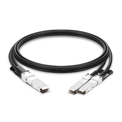 100G QSFP28 hingga 2x 50g SFP28 Pasif Langsung Pasang Kabel Tembaga (DAC)