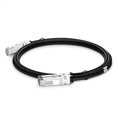 200g QSFP56 hingga 2 × 100G qSFP56 Pasif Langsung Pasang Kabel Tembaga (DAC), 1. 5-3 m
