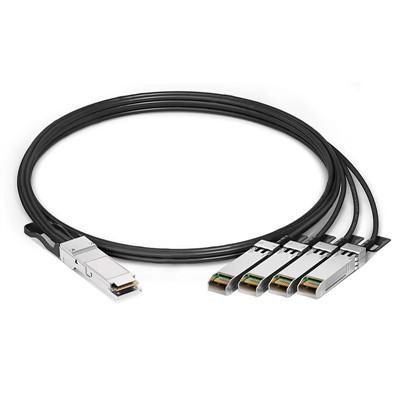 Kualitas superior kompatibel 1 0 0g qsfp28 hingga 4 x 25g sfp28 Pasif Langsung Pasang kabel breakout 0.5m -5 m
